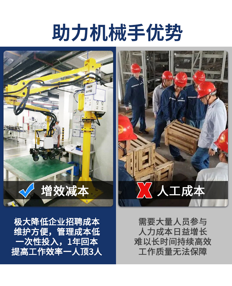 榴莲APP视频下载助力臂與人工對比